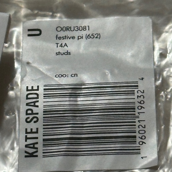 NWT Kate Spade New York, “Pink Rose & Shine” large, round solitaire earrings. - Picture 6 of 7